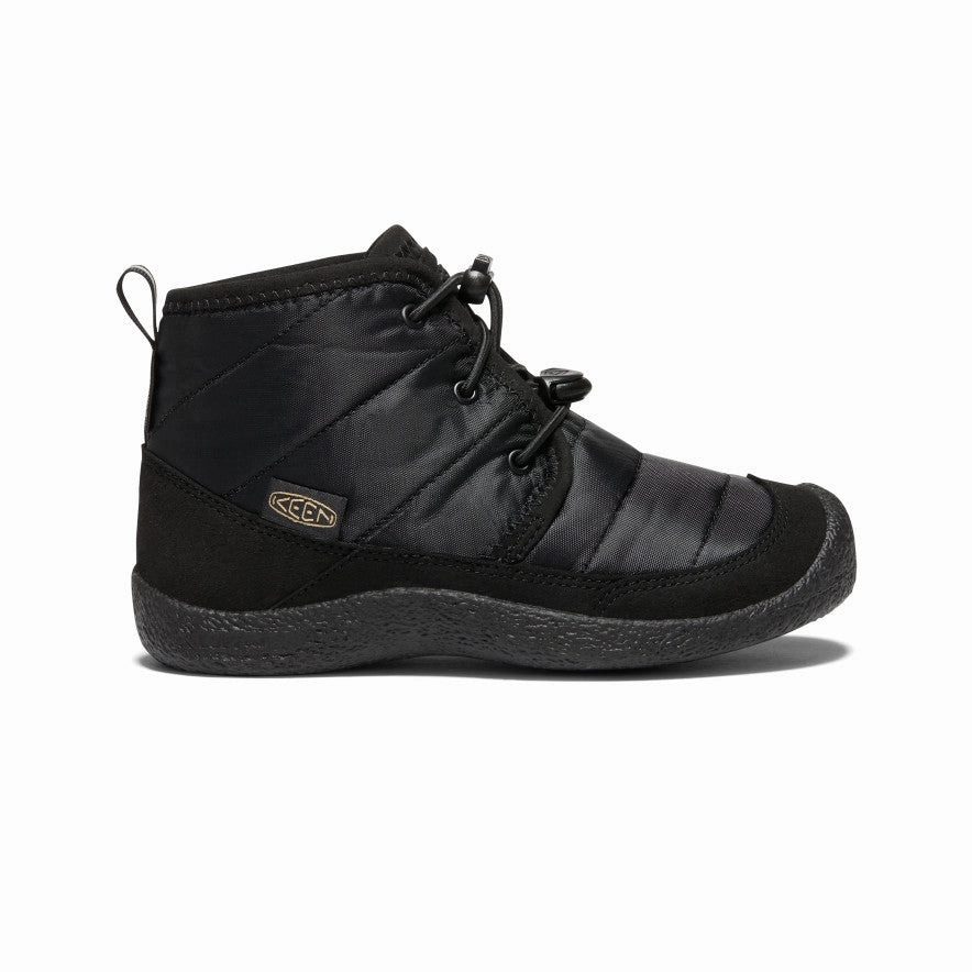 Big Kids' Howser II Waterproof Chukka  |  Black/Black Heavy Stride