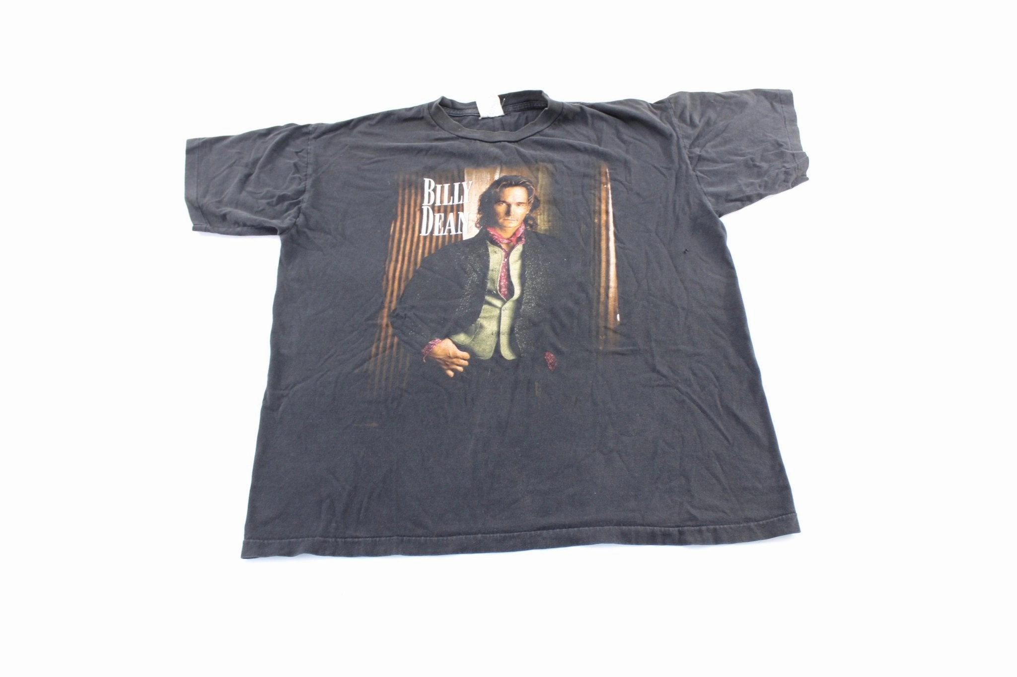 1996 Billy Dean It's What I Do Promo T-Shirt Ribbed Neckline Button Down