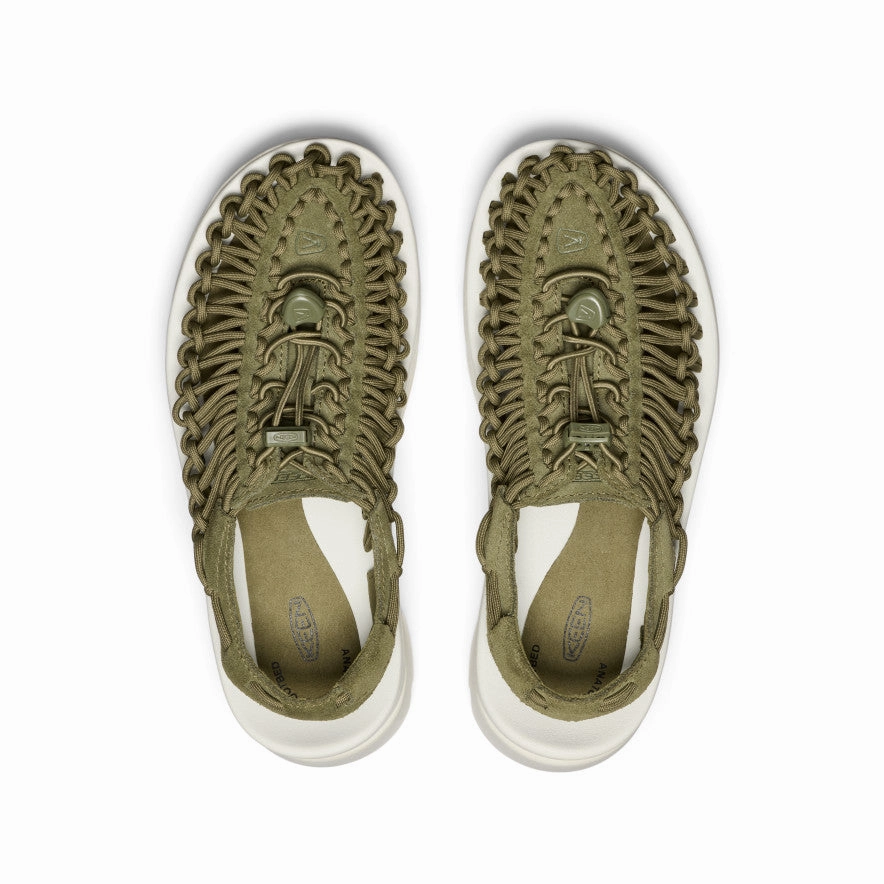 Urban Life Non-Slip Design All Gender UNEEK PLT Sneaker  |  Martini Olive/Star White