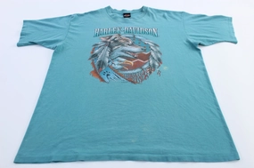 Garment Dyed Finish Trendy Vibes 1996 Harley Davidson Motorcycles Roswell, New Mexico T-Shirt