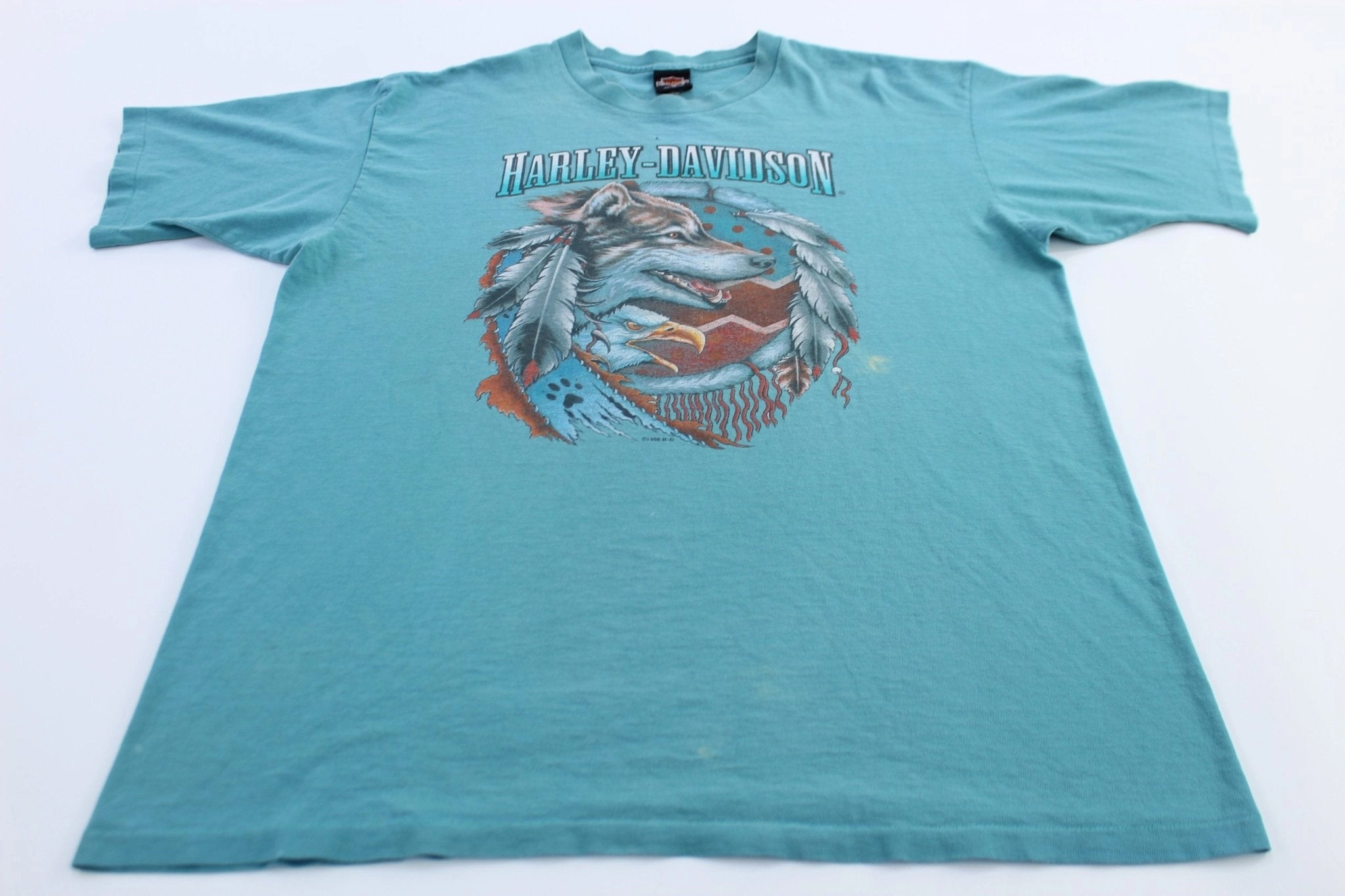 Garment Dyed Finish Trendy Vibes 1996 Harley Davidson Motorcycles Roswell, New Mexico T-Shirt