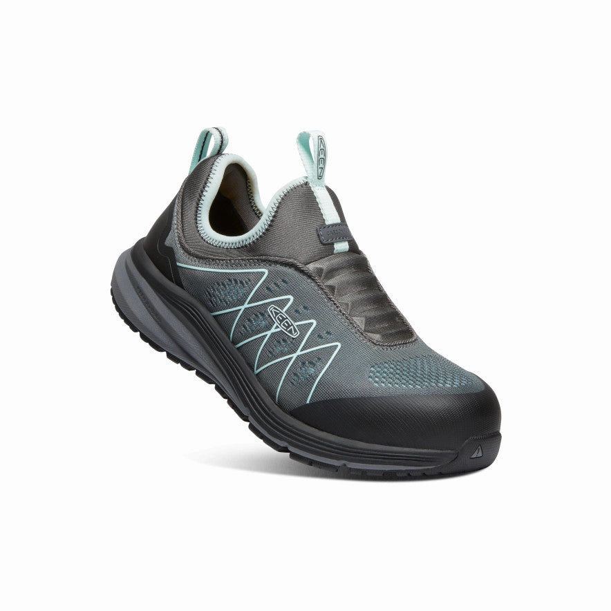 Comfy Walk Cozy Shoes Women's Vista Energy Shift (Carbon Toe)  |  Steel Grey/Blue Glass