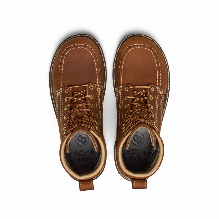 Sport Look Men's Liberty 8" Waterproof Boot (Soft Toe)  |  Leather Brown/Birch