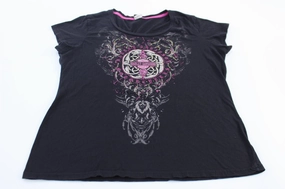 Women's Harley Davidson Motorcycles North Carolina Black T-Shirt Durable Wear Soft and Lightweight