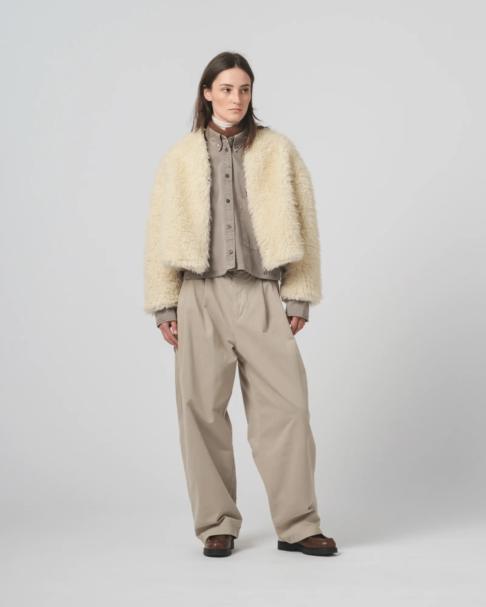 Layer Comfort Ambassador Pants Gabardine Satin Oyster