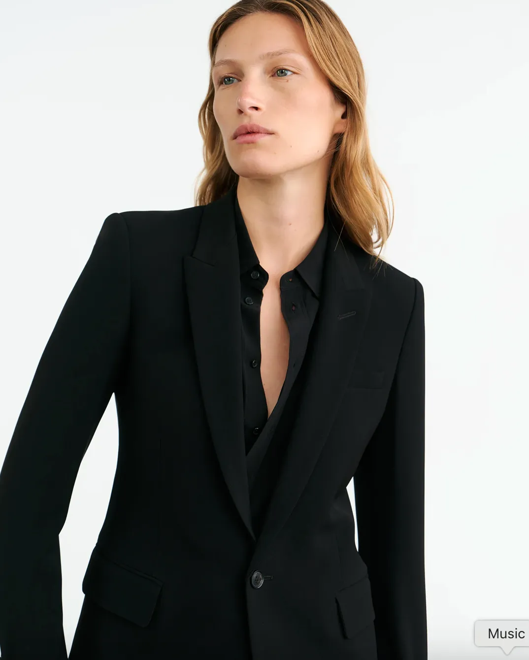 Sporty Fit Anabel Tailored Jacket in Black