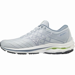 exploration running on dirt roads Mizuno Wave Inspire 18 Womens Running Shoes - Blue