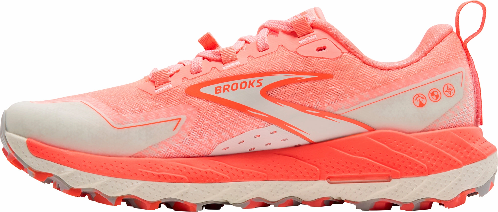 Elastic laces Ergonomic Last Brooks Cascadia 18 Womens Trail Running Shoes - Orange
