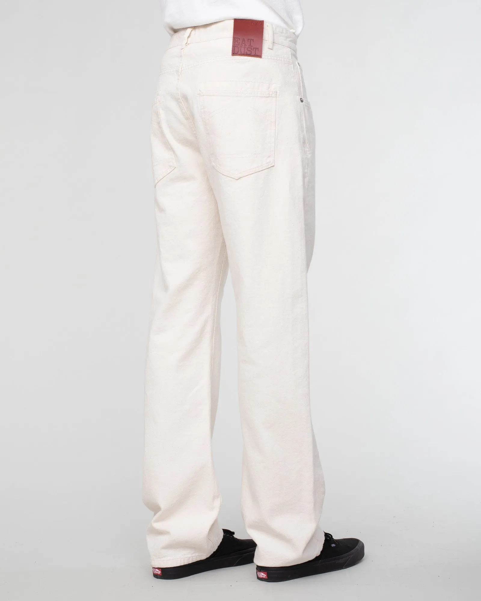 FIT 36 Loose Oversized Bull Denim L34 Plaid detail Unrestricted Movement