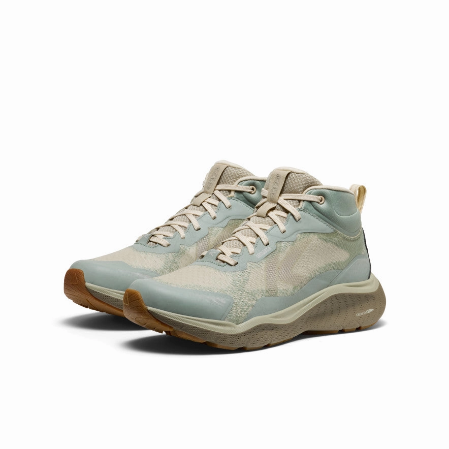 Wide fit Women's Leiki Waterproof Hiking Boot  |  Iceberg Green/Birch