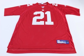 Breathable Material New York Giants Tiki Barber Reebok Football Jersey