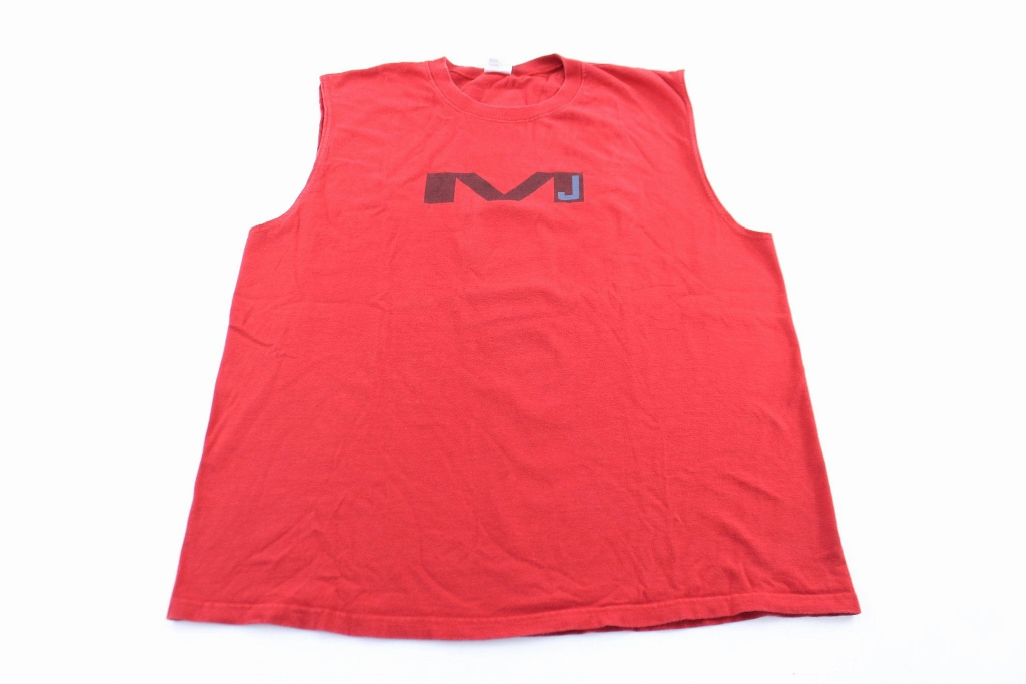 Y2K Michael Jordan Logo Basketball Tank Top Tubular Body Mapping