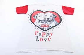 BioBased Fibers Cozy Layering 90's Disney 101 Dalmatians Puppy Love Graphic T-Shirt