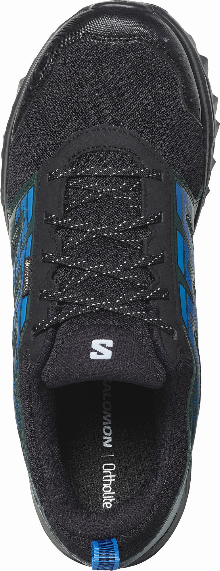 anti - skid shoes endurance training shoes Salomon Wander GORE-TEX Mens Trail Running Shoes - Black