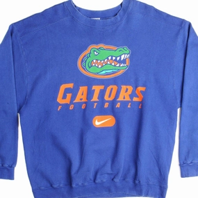 stud accents City Casual VINTAGE NIKE GATORS FOOTBALL SWEATSHIRT EARLY 1990s SIZE LARGE MADE IN USA