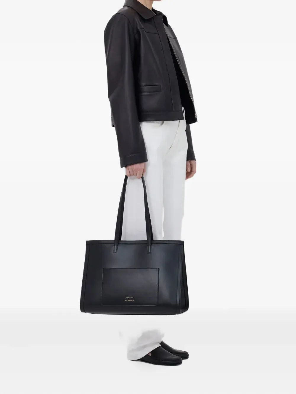 Procedure Ascot Leather Jacket in Black