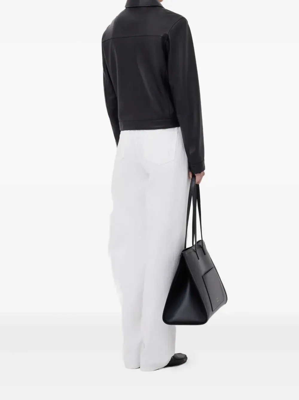 Ascot Leather Jacket in Black back - to - school