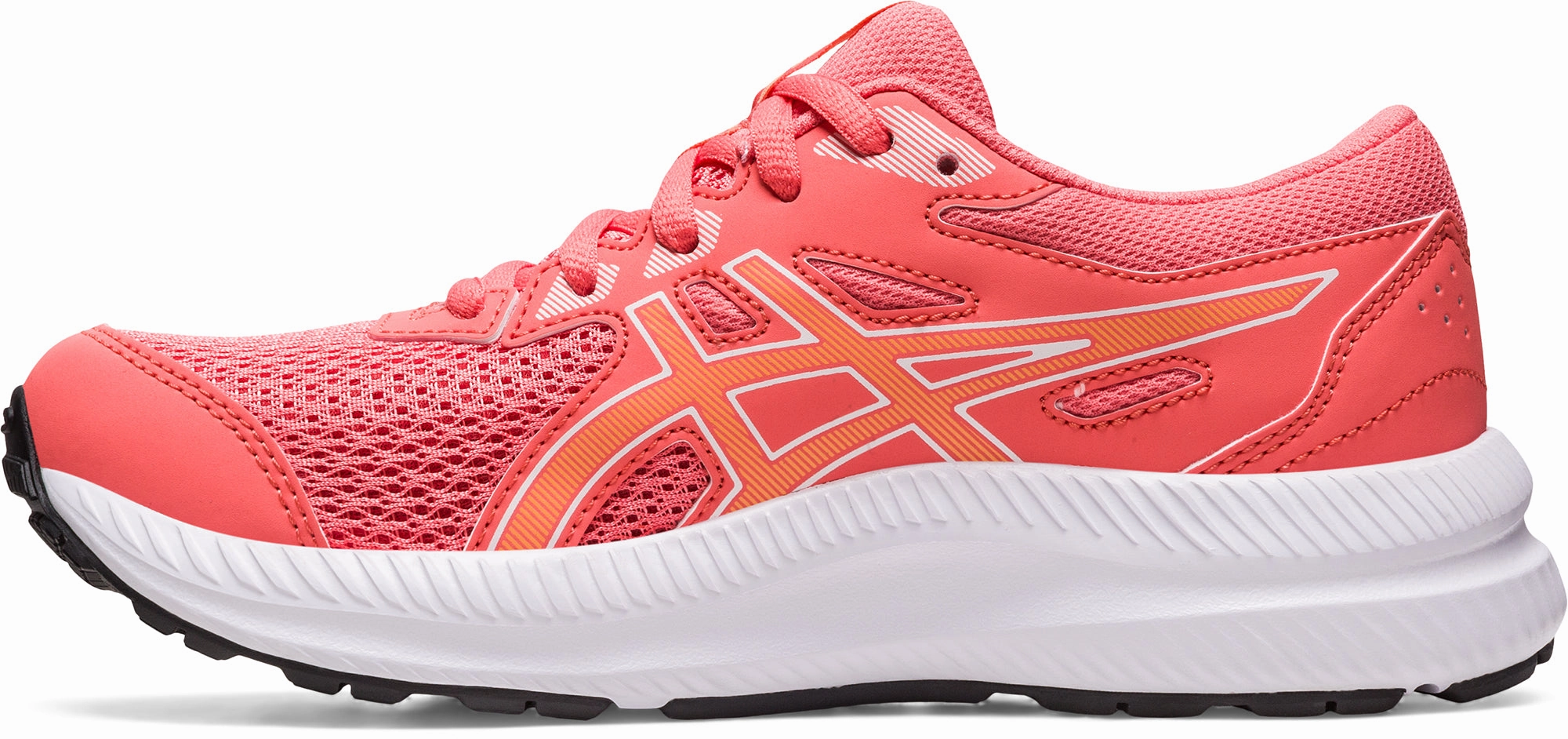 Compression Zoned Cushion Torsional Stability Arch Asics Contend 8 GS Junior Running Shoes - Pink