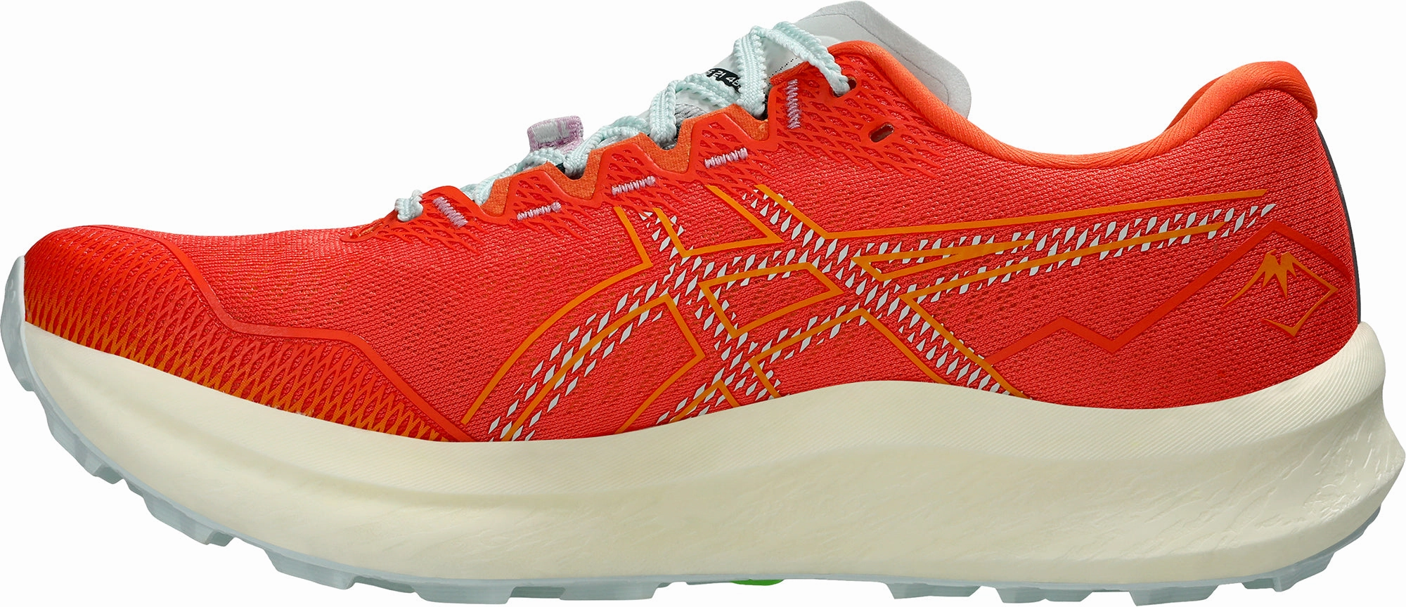 Asics FujiSpeed 3 Mens Trail Running Shoes - Red running in a cliff area shoes Airflow Channel Structure
