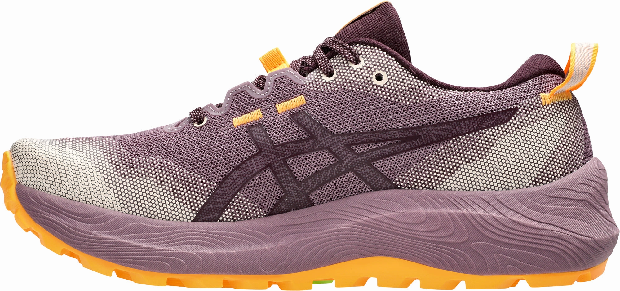 Asics Gel Trabuco 12 Womens Trail Running Shoes - Purple running shoes for amateur male runners Padded Ankle Support