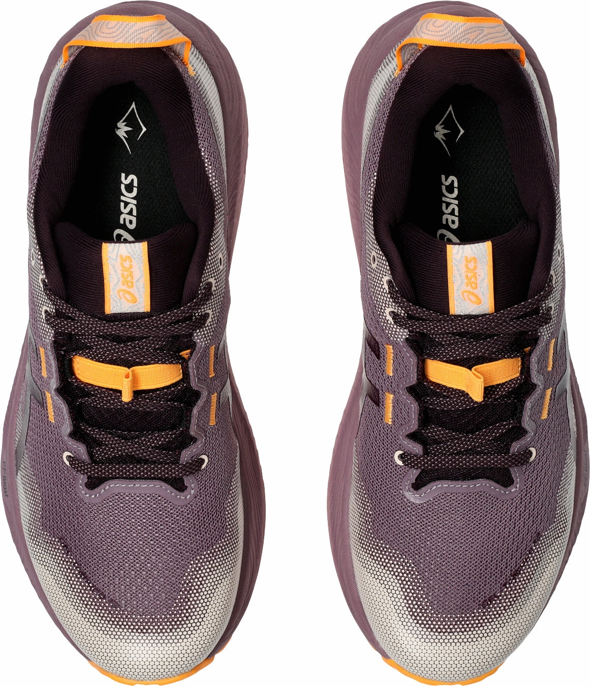 Asics Gel Trabuco 12 Womens Trail Running Shoes - Purple running in a geyser area shoes