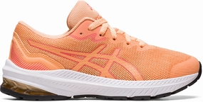 Asics GT 1000 11 GS Junior Running Shoes - Orange Slip Resistant Groove Design Comfort foam