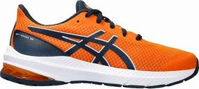 running in oval tracks shoes Asics GT 1000 12 GS Junior Running Shoes - Orange