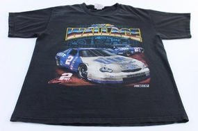 Chase Authentics Rusty Wallace Miller Lite Nascar Graphic T-Shirt VintageWash