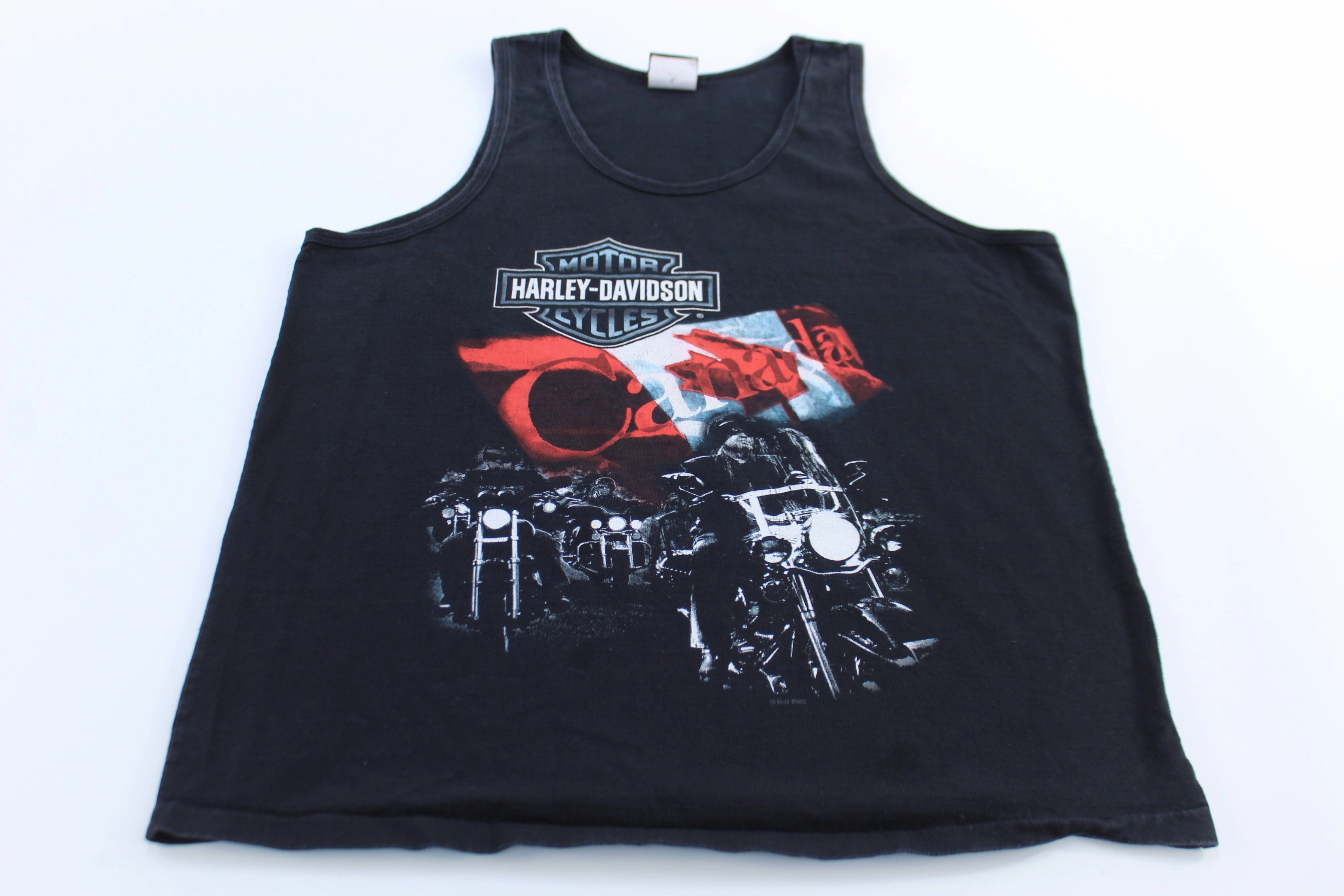 Harley Davidson Motorcycles Canadian Rockies Tank Top Hypoallergenic fabric