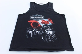 Harley Davidson Motorcycles Canadian Rockies Tank Top Hypoallergenic fabric