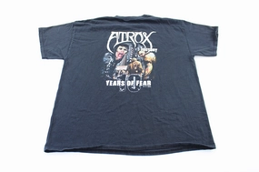 Atrox 10 Years of Fear Haunted Promo T-Shirt Stretch Fit Water Based Ink Print