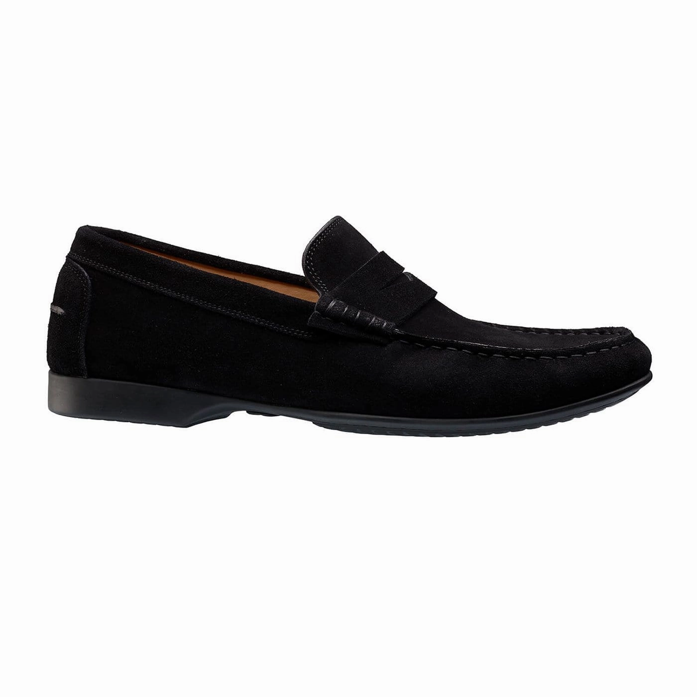 Genoa Black Calf Suede Odor Control Fabric Leisure Day