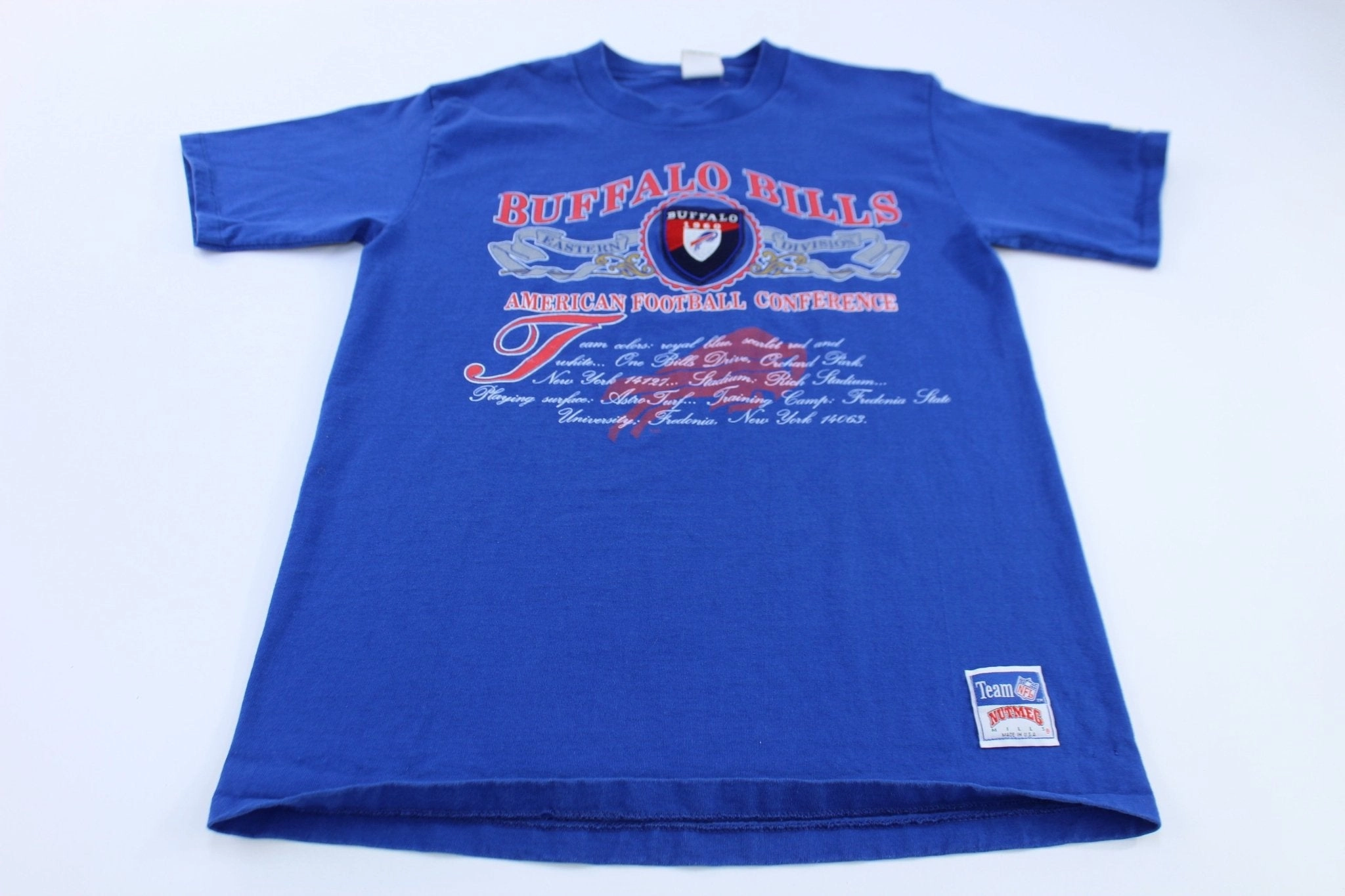 90's Buffalo Bills Football Eastern Division Nutmeg T-shirt Retro