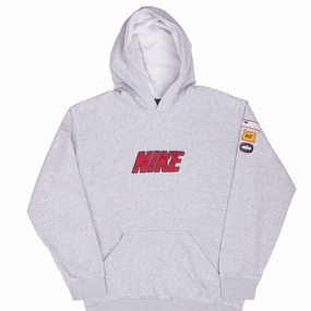 Graphic Art Cozy Comfort VINTAGE NIKE SPELLOUT GREY HOODIE SWEATSHIRT 2000S MEDIUM