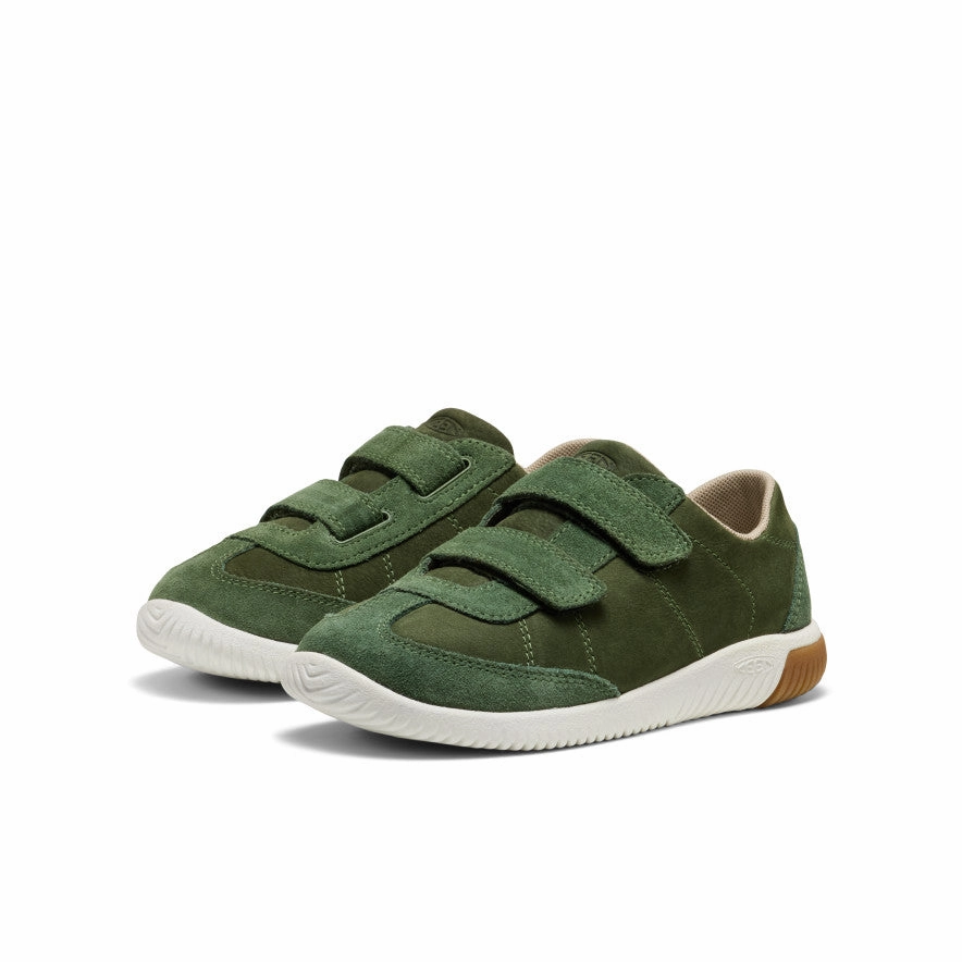 Big Kids' KNX T-Toe Sneaker  |  Bronze Green/Star White School Pace Neutral Style