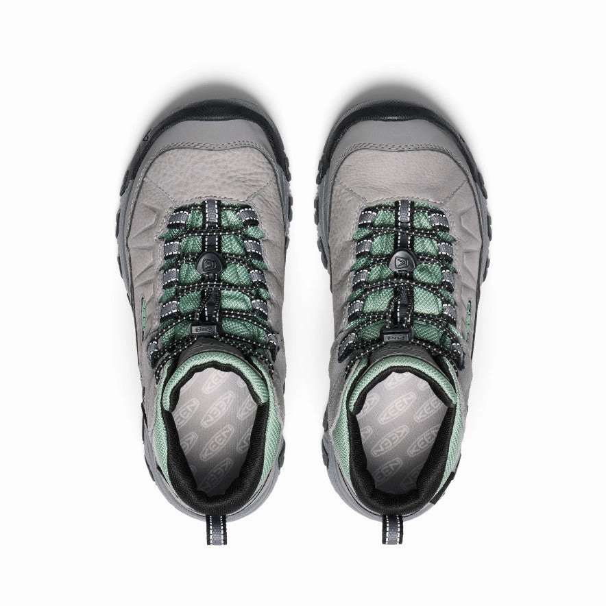 Comfortable Walking Big Kids' Targhee IV Waterproof Hiking Boot  |  Alloy/Granite Green