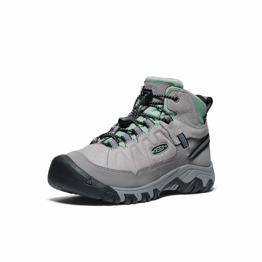 Big Kids' Targhee IV Waterproof Hiking Boot  |  Alloy/Granite Green Cushioned Midsole Eva Midsole