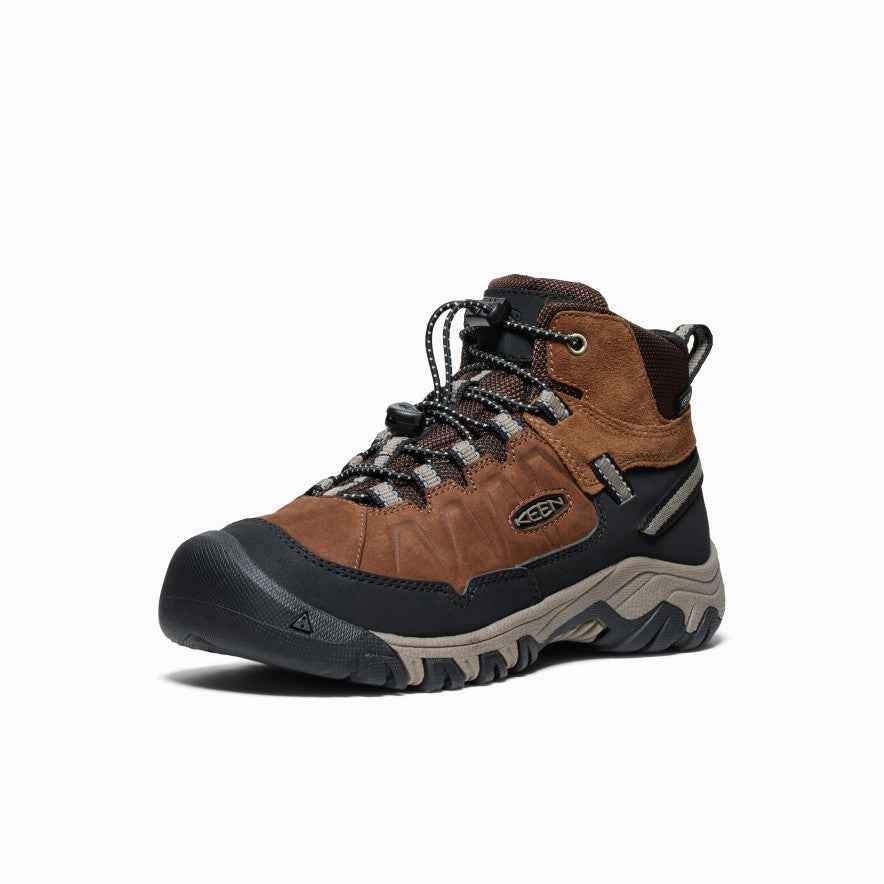 Big Kids' Targhee IV Waterproof Hiking Boot  |  Bison/Brindle Performance