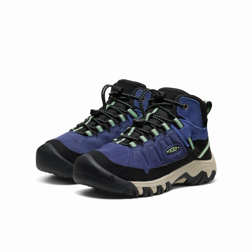 Big Kids' Targhee IV Waterproof Hiking Boot  |  Skipper Blue/Hemlock Off Road