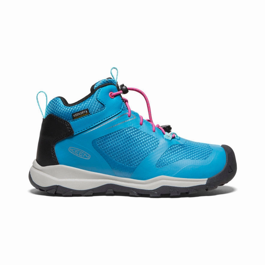 Big Kids' Wanduro Waterproof Boot  |  Fjord Blue/Fuchsia Purple Heel Support