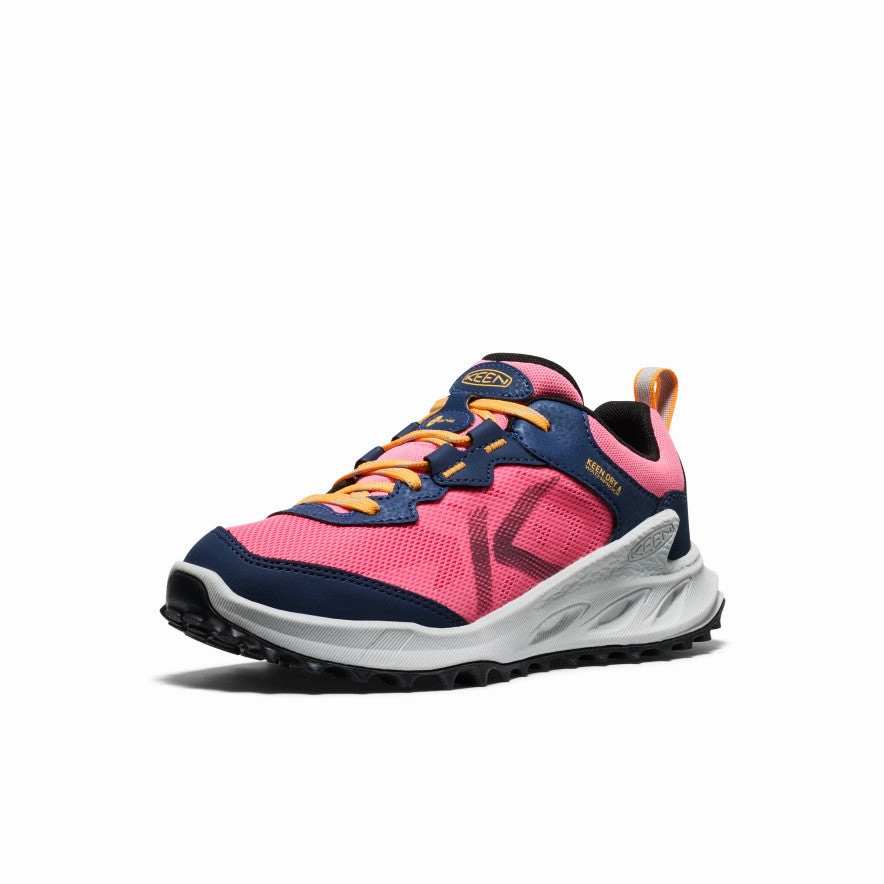 Comfortable Heel Cup Big Kids' Zionic Waterproof Shoe  |  Naval Academy/Pink Lemonade