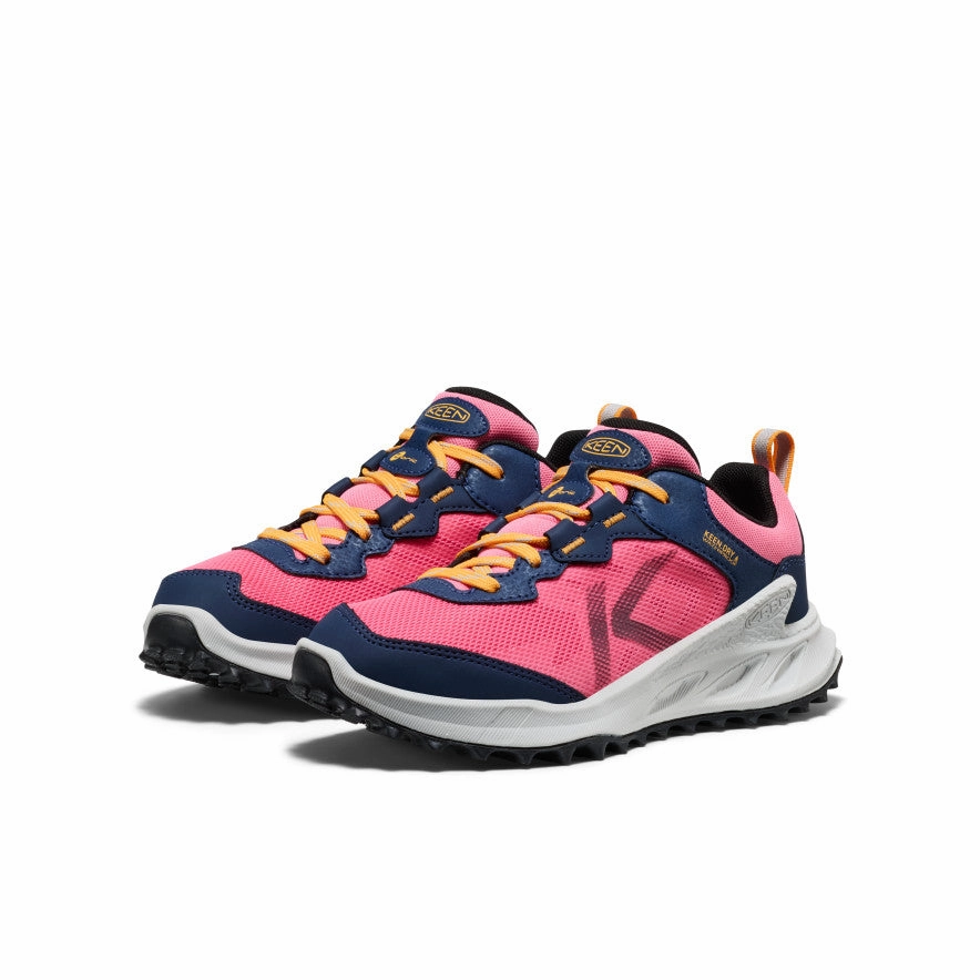 Adjustable Big Kids' Zionic Waterproof Shoe  |  Naval Academy/Pink Lemonade