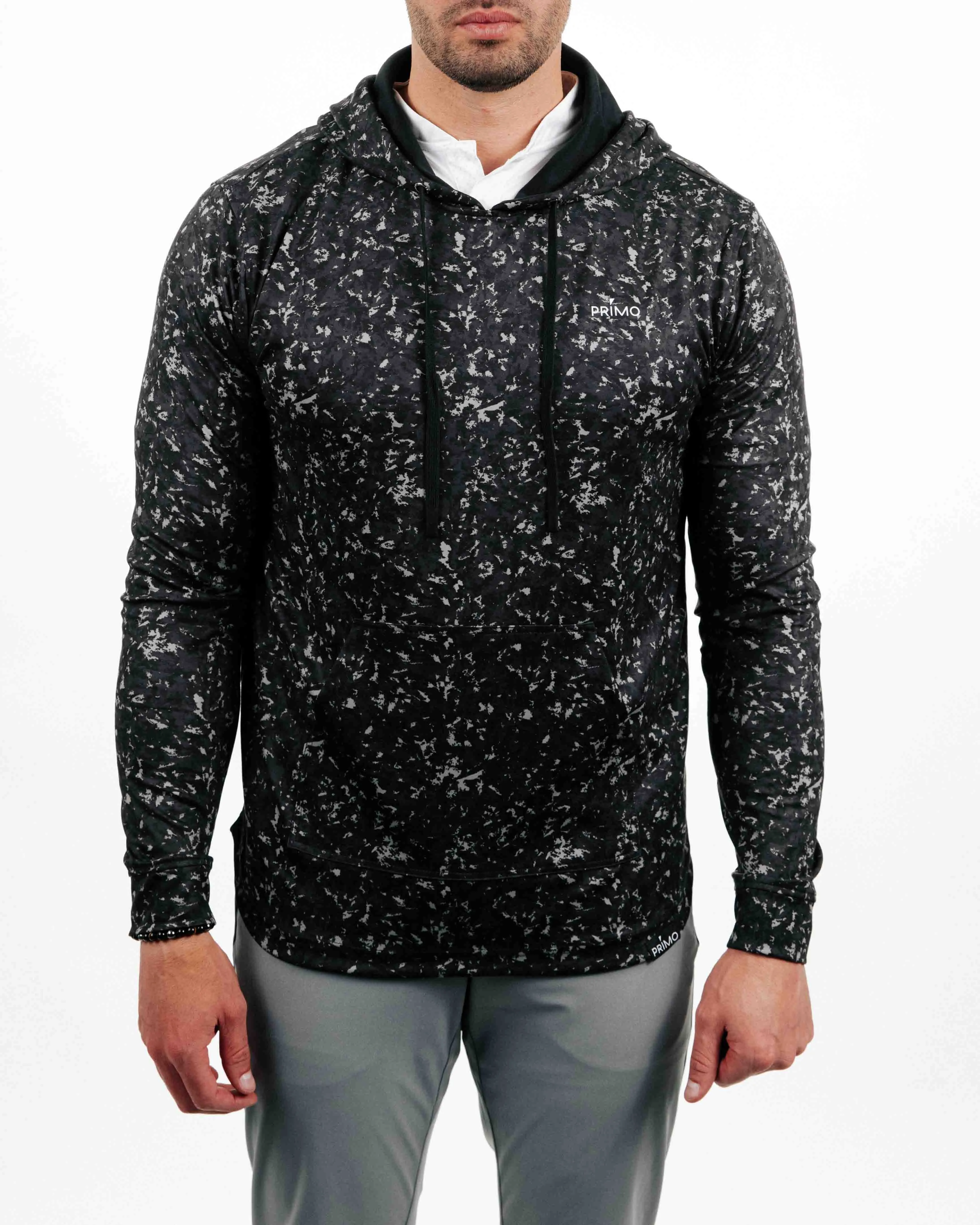 Odor Resistant Black Camo Golf Hoodie
