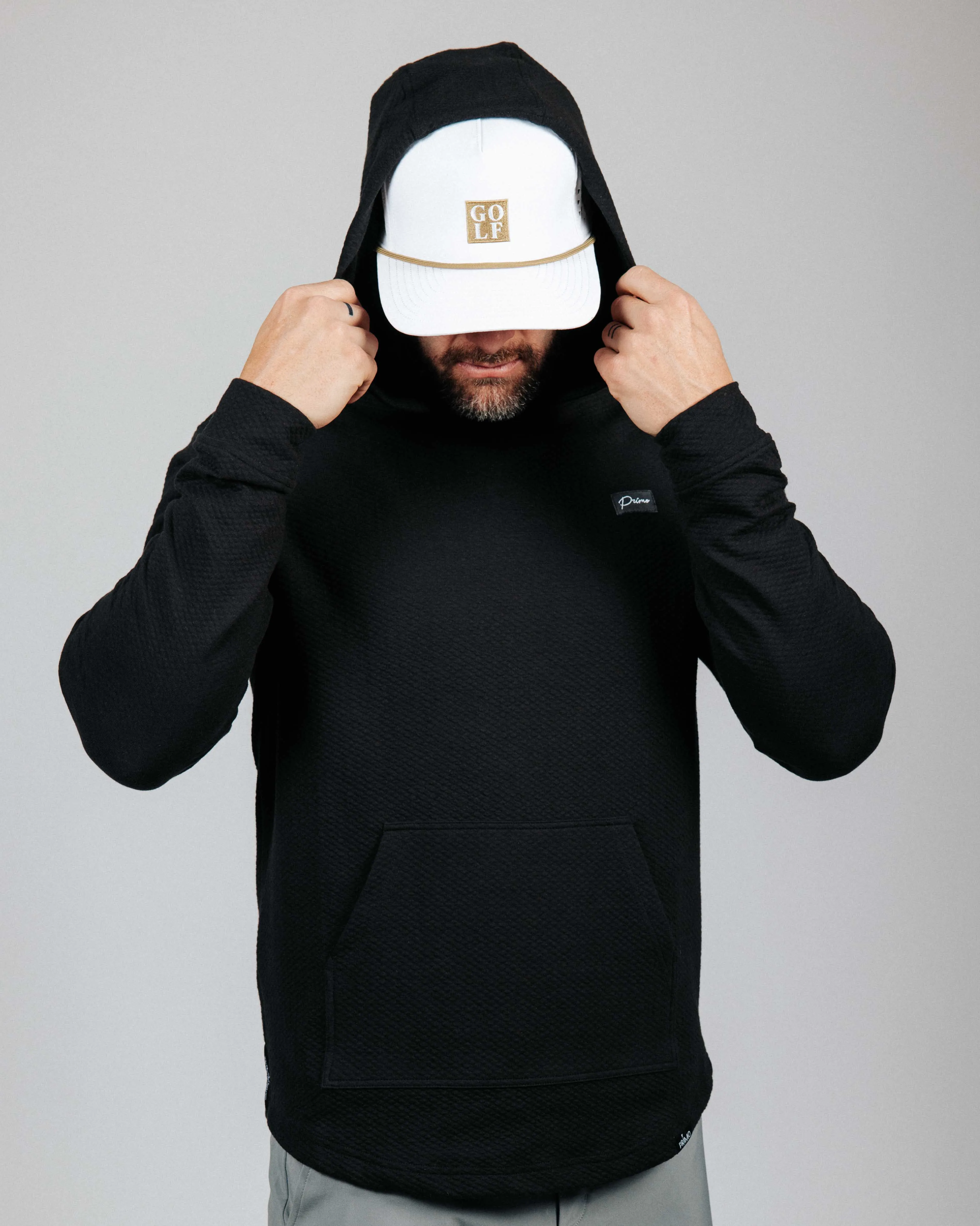 product nautical charm Hoodie Fashion Black GH Waffle Hoodie