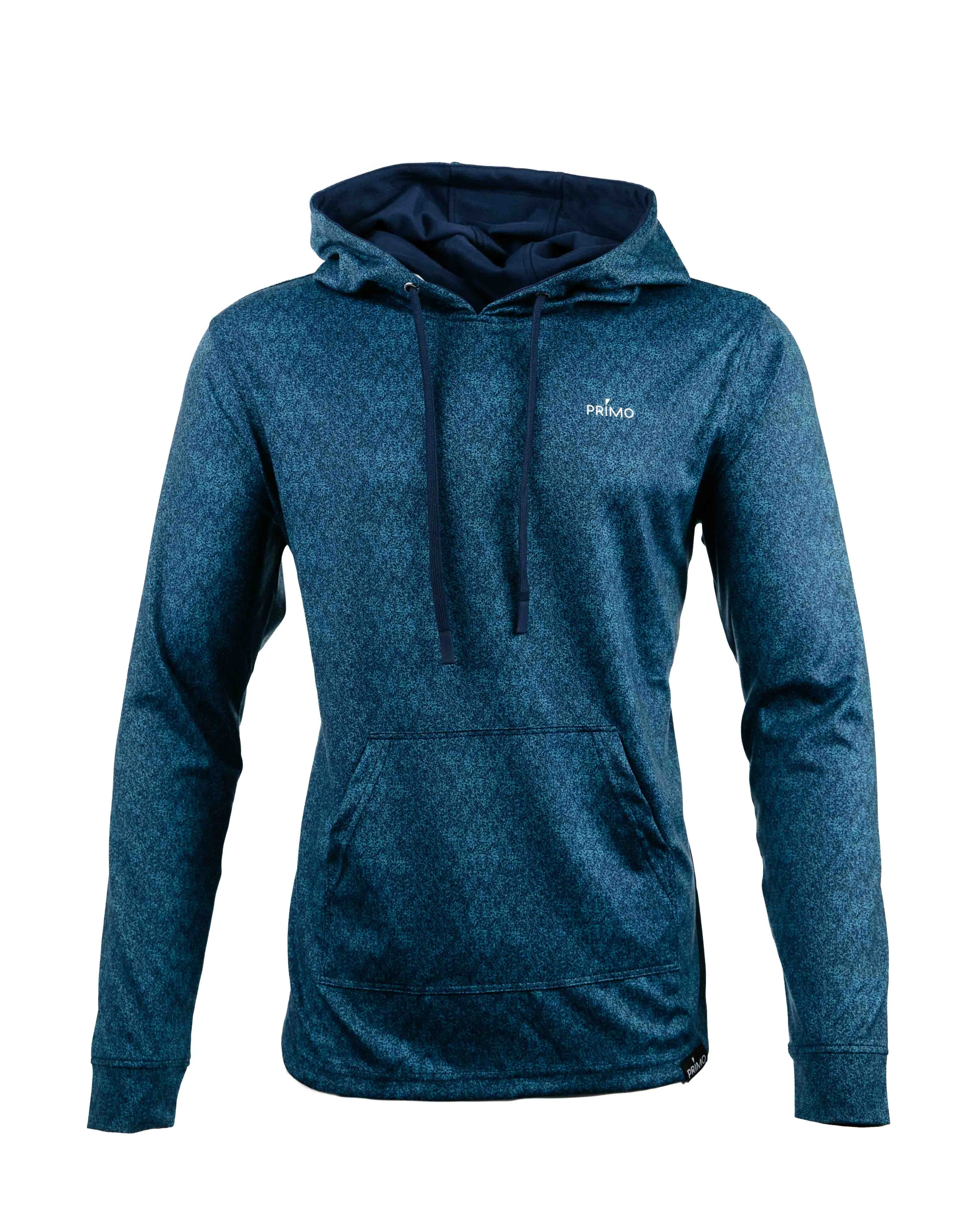 V-Neck Blue Static Golf Hoodie