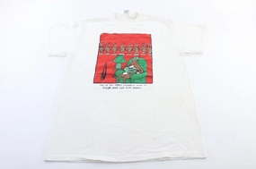 90's Rudolph Comic Christmas Graphic T-Shirt Edgy Low Environmental Impact