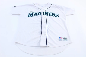 Russell Les Lancaster Seattle Mariners Baseball Jersey Smooth Lock Stitching Flexible Knit Construction