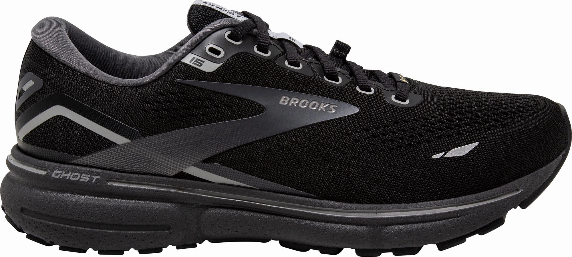 Brooks Ghost 15 GORE-TEX Womens Running Shoes - Black anti - slip outsole Flexible Outsole Construction