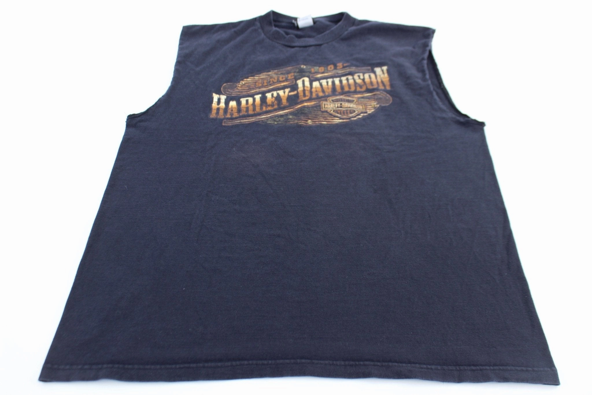 2006 Harley Davidson Motorcycles Dallas, Texas Tank Top Non Restrictive Silhouette Flexible Yoke Design