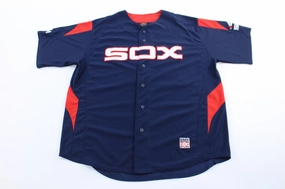 Boston Red Sox Embroidered Carlton Fisk Baseball Jersey Breathable Mesh Panels Clean Structure